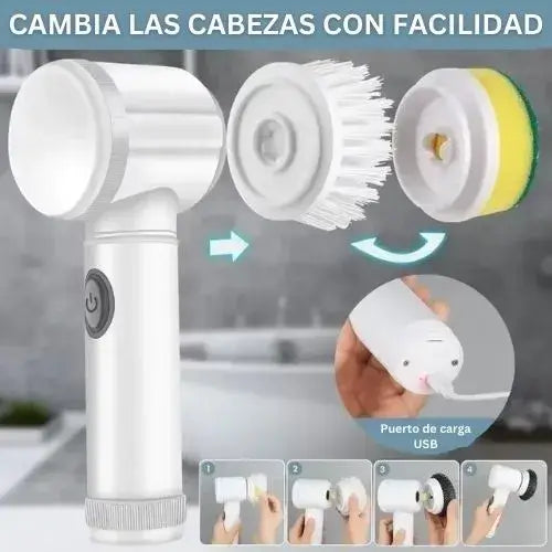 Cepillo Eléctrico Magic ® 3 en 1 🌀 Limpieza Rápida, Efectiva y sin complicaciones